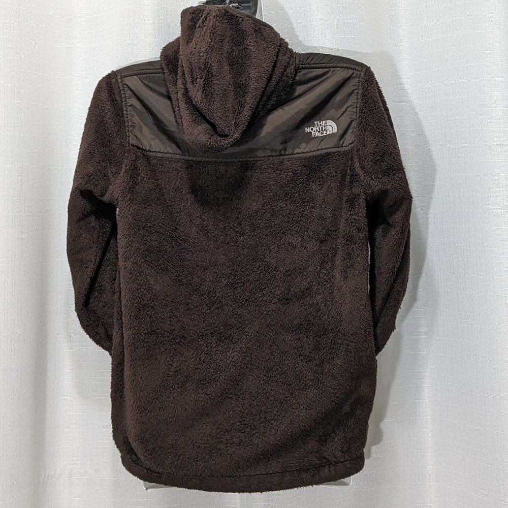 The North Face Oso Fleece Hoodie Jacket Brown Girls Size L EUC - Picture 7 of 10
